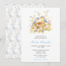 Spring Birds Baby Dusche