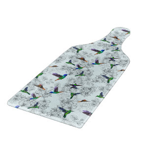 Spring Birds Cutting Board Hummingbird Schneidebrett