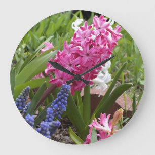 Spring Blooms Wall Clock Große Wanduhr