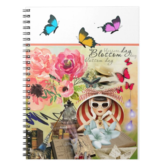 Spring Blosom Day Spiral Foto Notebook Notizblock (Vorderseite)