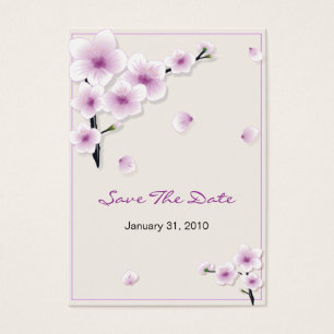 Spring Blossom Save the Date Hochzeit MiniCard