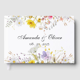 Spring Blossom Wedding Guest Book Gästebuch