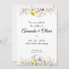 Spring Blossom Wedding Invitation Einladung