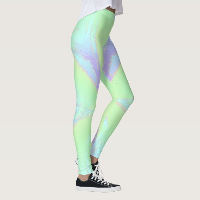 Spring Blue Green Violet Leggings (Rechts)