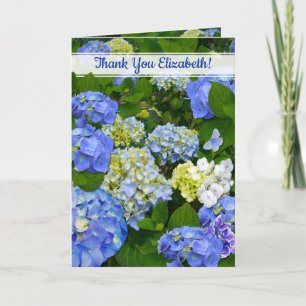 Spring Blue Hydrangea Christlich Friend Vielen Dan Karte