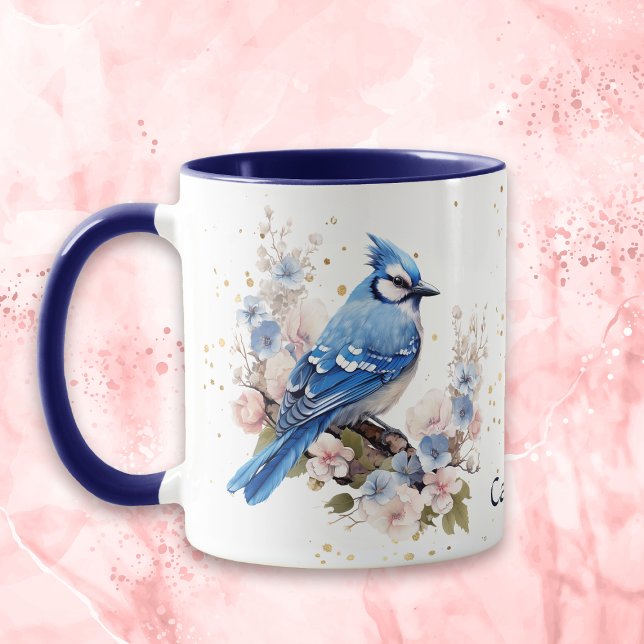 Spring Blue Jay Nature Tasse (Von Creator hochgeladen)