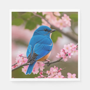 Spring Bluebird Serviette
