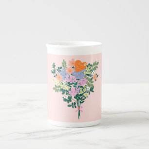 Spring Blume Bouquet für Mama Prozellantasse
