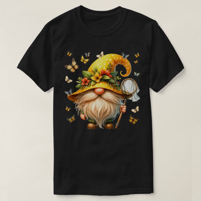 Spring Blume Gnome Graphic for Gardener Niedlich H T-Shirt (Design vorne)