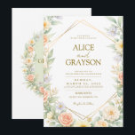 Spring Boho Colorfull Floral Watercolor Wedding Einladung<br><div class="desc">Spring Boho Colorfull Floral Watercolor Wedding Invitation</div>