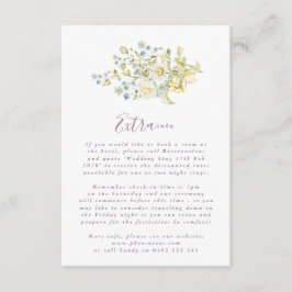Spring Boho Wildblume Pampas Wedding Begleitkarte