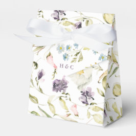 Spring Boho Wildblume Pampas Wedding Geschenkschachtel