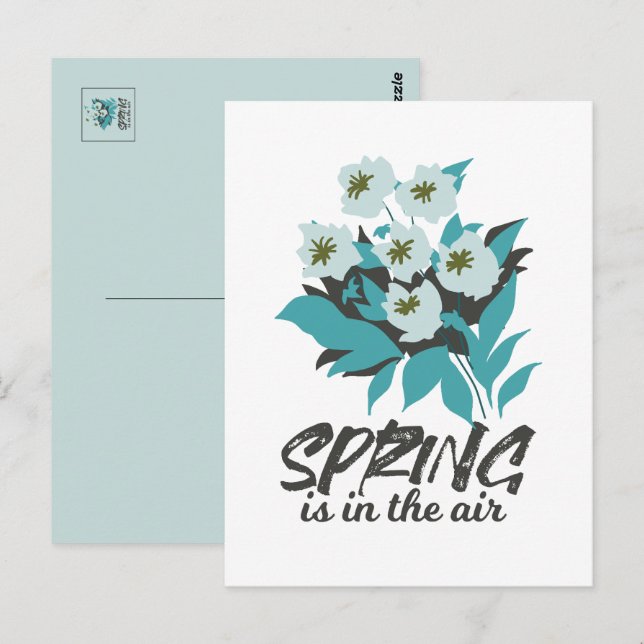 Spring Bouquet Charm - Der Frühling ist in der Air Postkarte (Vorne/Hinten)