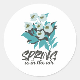 Spring Bouquet Charm - Der Frühling ist in der Air Runder Aufkleber