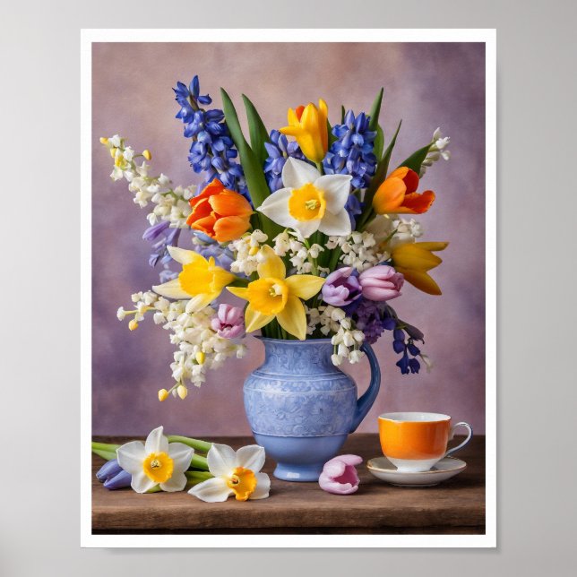 Spring Bouquet - Frische Pasta machen Poster (Vorne)