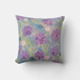 Spring Bouquet Outdoor Accent Pillow 16"x16" Kissen