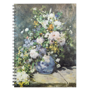 Spring Bouquet von Pierre Renoir, Vintage Blume Notizblock