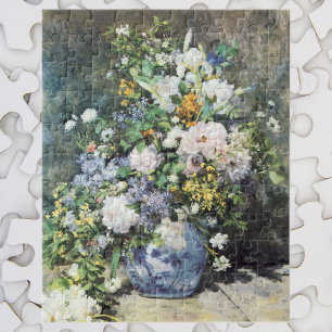 Spring Bouquet von Pierre Renoir, Vintage Blume Puzzle