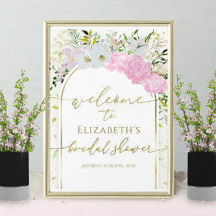Spring Brautparty Welcome Sign Wildblume Poster