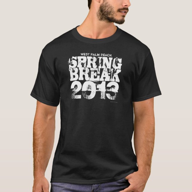 Spring Break 2013 West Palm Beach T - Shirt (Vorderseite)