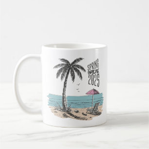 Spring Break 2025 Beach Vibes Kaffeetasse
