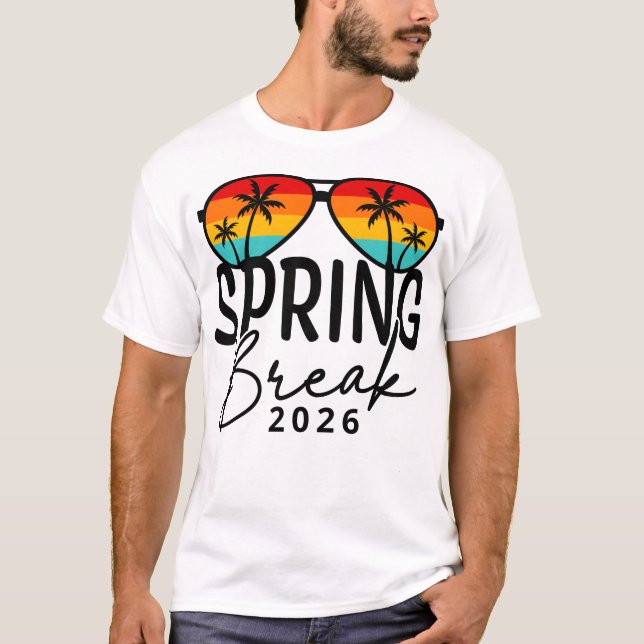 Spring Break 2026 Shirt – Beach Party Vacation Tri (Vorderseite)