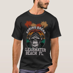 Spring Break Clearwater Beach Fl Gorilla Headphone T-Shirt