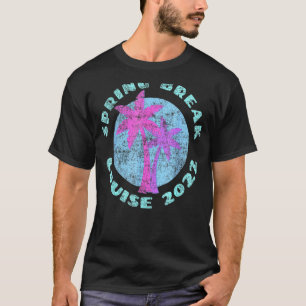 Spring Break Cruise 2022 Island Palm Tree Vintag T-Shirt
