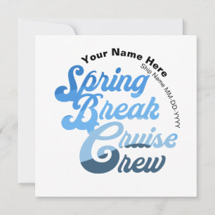 Spring Break Cruise Crew Einladung