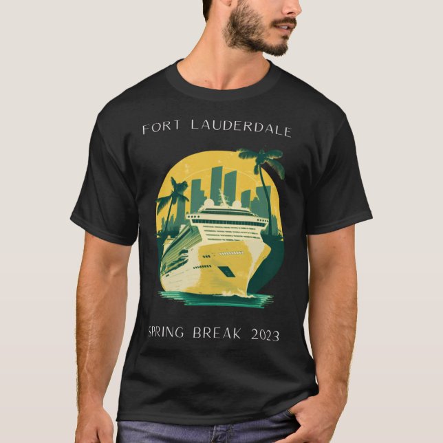 Spring Break Fort Lauderdale Florida Cruise 2023 T-Shirt (Vorderseite)