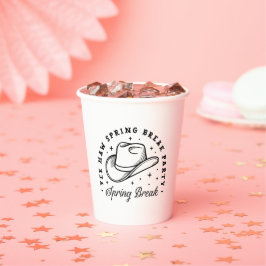 Spring Break Girls Party Cowboy hat Ästhetik Pappbecher