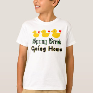♫ ♥ Spring Break Going Zuhause Ducks Kids's Ringer T-Shirt