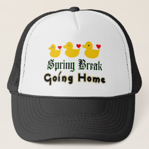 ♫ ♥ Spring Break Going Zuhause Niedlich Ducks Truc Truckerkappe