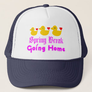 ♫ ♥ Spring Break Going Zuhause Niedlich Ducks Truc Truckerkappe