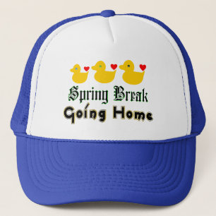 ♫ ♥ Spring Break Going Zuhause Niedlich Ducks Truc Truckerkappe