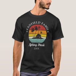Spring Break Palm Trees Family Wiedersehen Matchin Tri-Blend Shirt