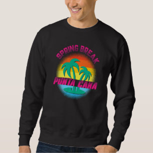 Spring Break Punta Cana Sunset Vintag Match Wo Sweatshirt