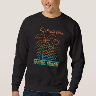 Spring Break Punta Cana Sunset Vintag Match Wo Sweatshirt