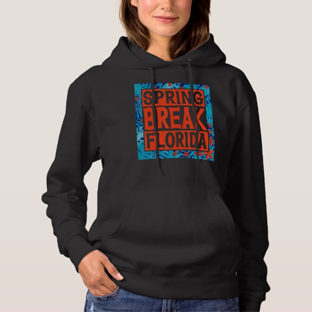 Spring Break Senior Class Student School Trip Flor Hoodie (Vorderseite)