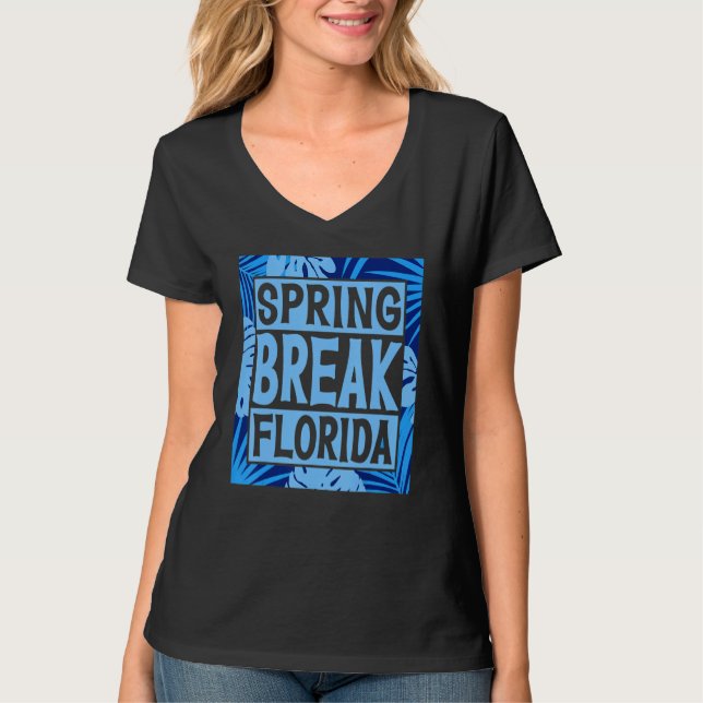 Spring Break Senior Class Student School Trip Flor T-Shirt (Vorderseite)
