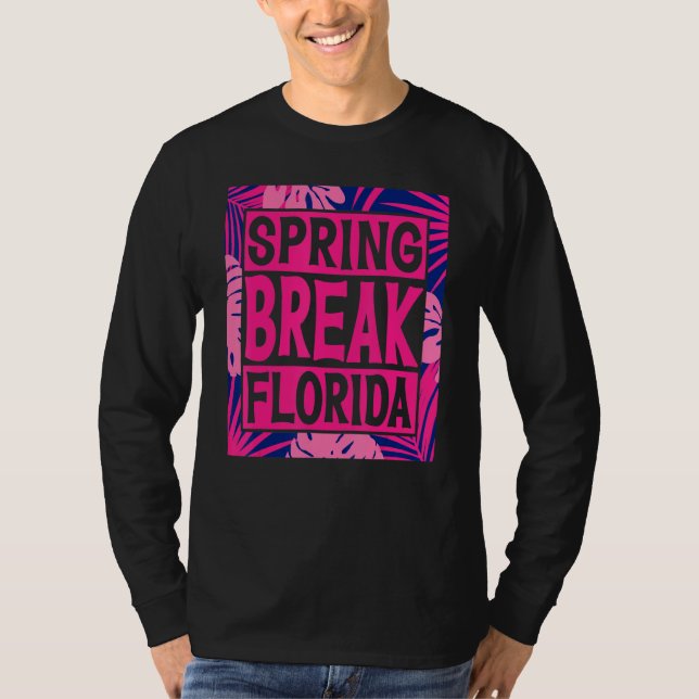 Spring Break Senior Class Student School Trip Flor T-Shirt (Vorderseite)