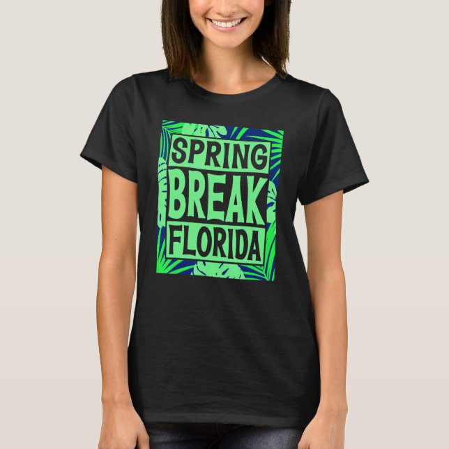 Spring Break Senior Class Student School Trip Flor T-Shirt (Vorderseite)