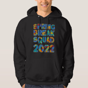 Spring Break Squad 2022 Matching Group Gefärbte Kr Hoodie