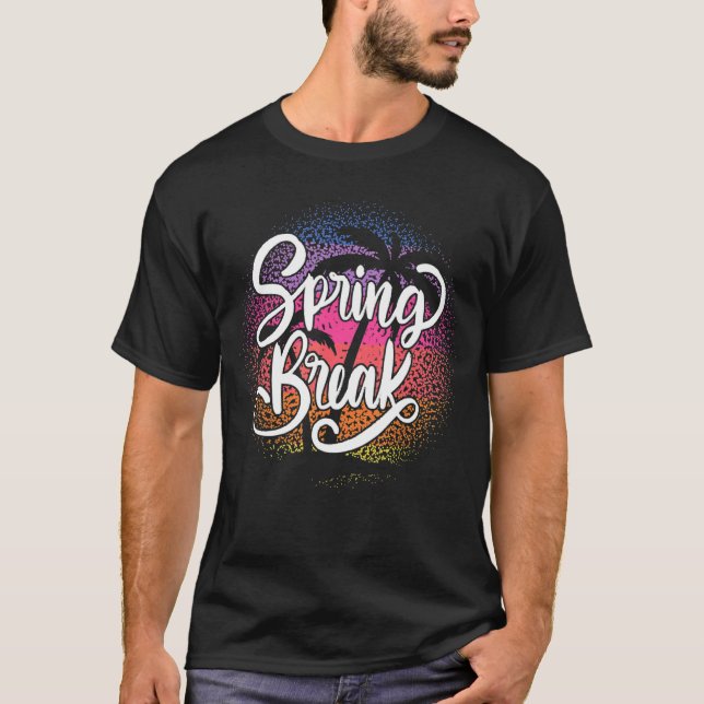 Spring Break Squad 2022 Retro Spring Break Beach S T-Shirt (Vorderseite)