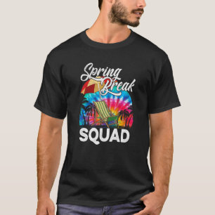 Spring Break Squad 2022 Retro Spring Break Teacher T-Shirt