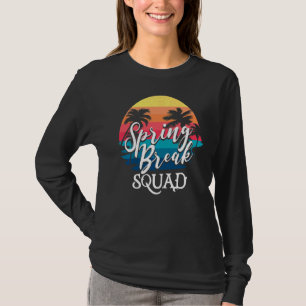 Spring Break Squad 2022 Retro Spring Break Teacher T-Shirt