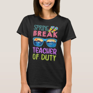 Spring Break Squad 2022 Retro Spring Break Teacher T-Shirt