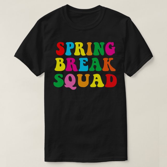 Spring Break Squad 2023 Summer Beach Urlaub T-Shirt (Design vorne)