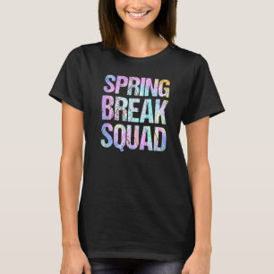 Spring Break Squad Matching Group Farbenfrohe Gefä T-Shirt