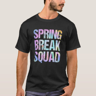 Spring Break Squad Matching Group Farbenfrohe Gefä T-Shirt